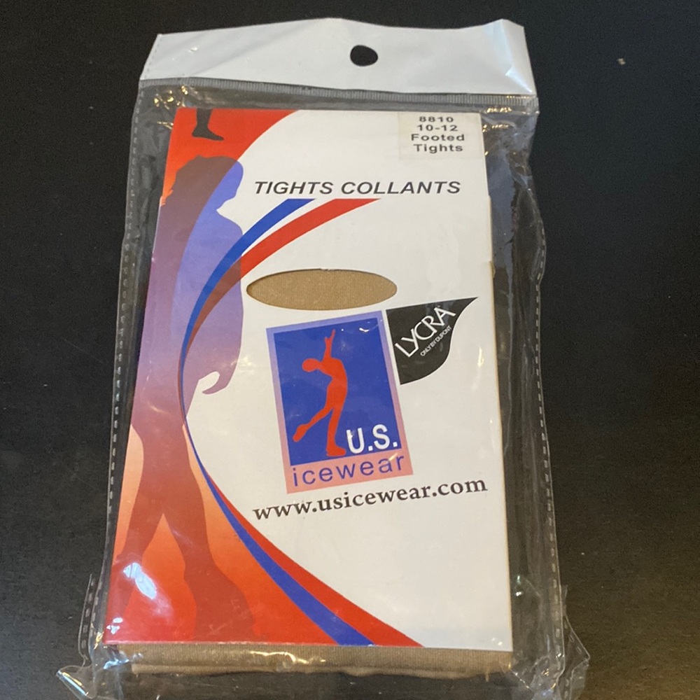 Icewear footed skating tights Lycra sz 10-12 new